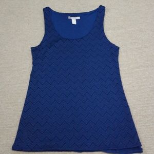 NWOT Banana Republic Royal Blue Zig Zag Tank Top…